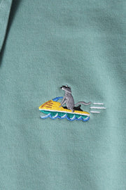 Muttonhead - Vintage Pigment Hoodie - Aqua - Sea Doo Dog Embroidery - Home & Well 