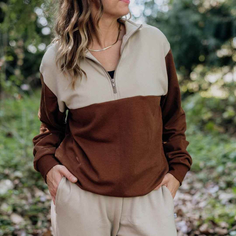 Adult Unisex Bamboo Fleece Half Zip — Last Call