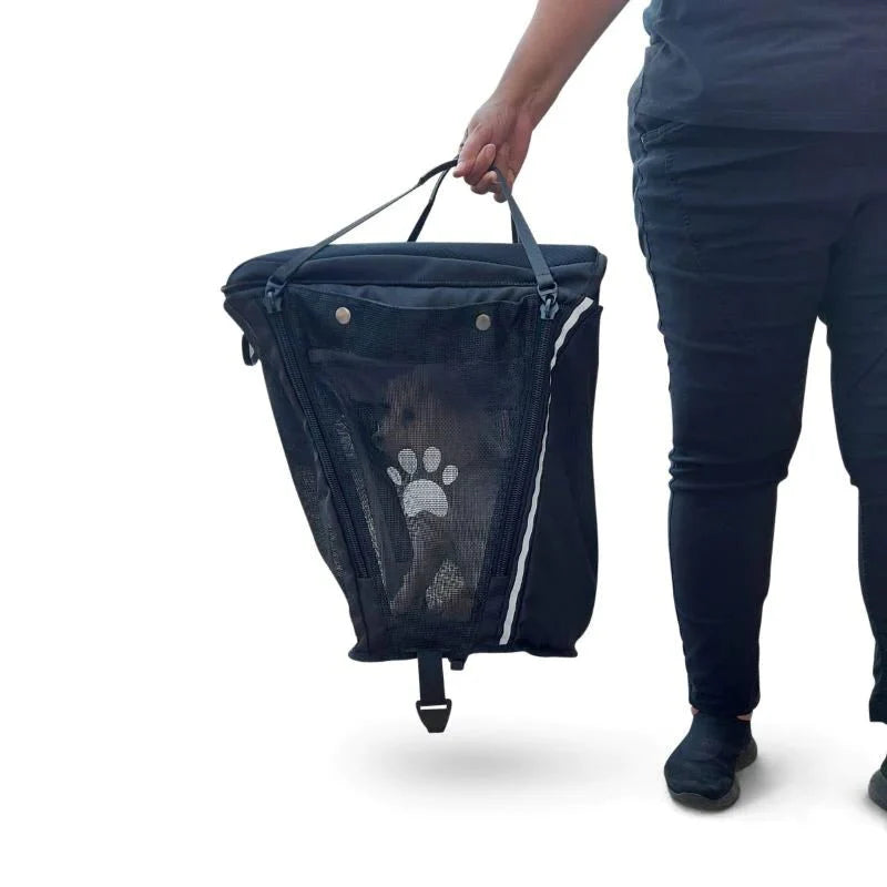 Atto Pet carrier & Cushion Black