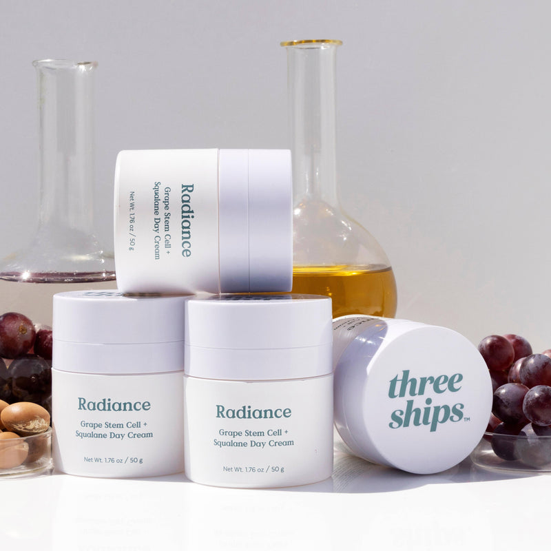 Three Ships Beauty - Radiance Grape Stem Cell + Squalane Cream (50g) - Home & Well 