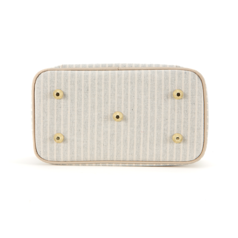 SoYoung Inc. - Sand & Stone Beach Stripe Beauty Poche - Home & Well 
