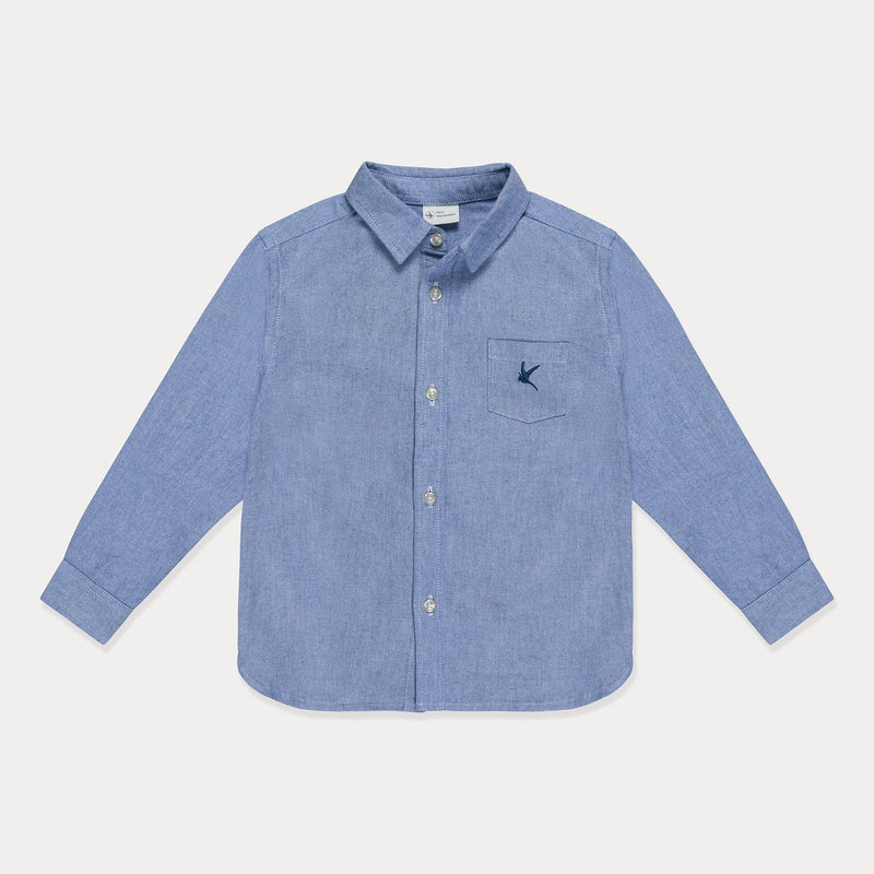 Mini Wardrobes - Toddler Boys Button Down Shirt Long Sleeve Dress Shirt Boys