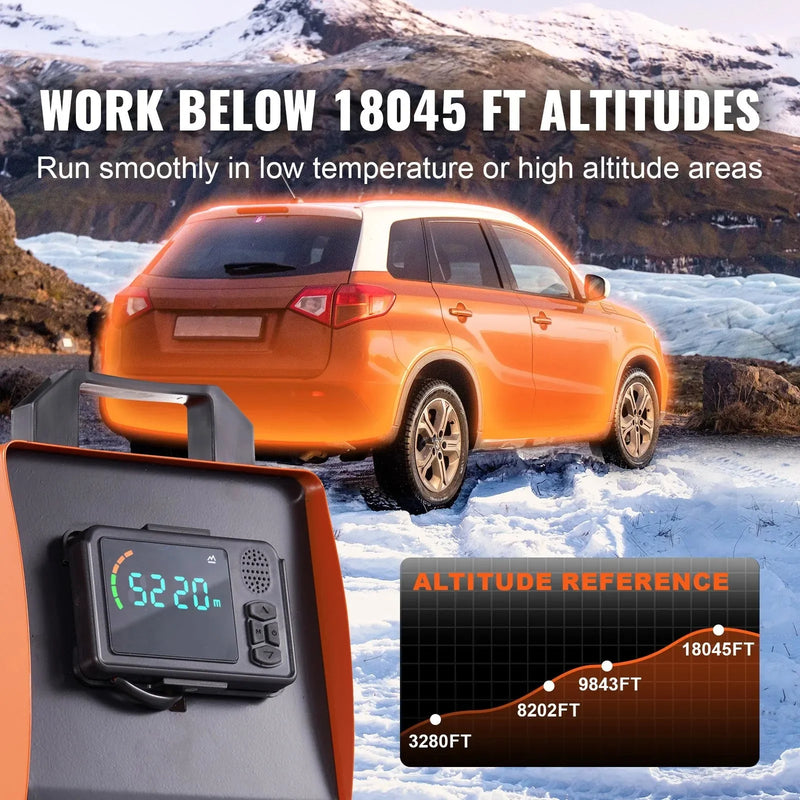 VEVOR 8KW Diesel Air Heater, Bluetooth App Control All-in-One Diesel Heater with Automatic Altitude Adjustment, Remote Control and LCD, Portable Parking Heater for RV, Trailer, Camper Van, Boat