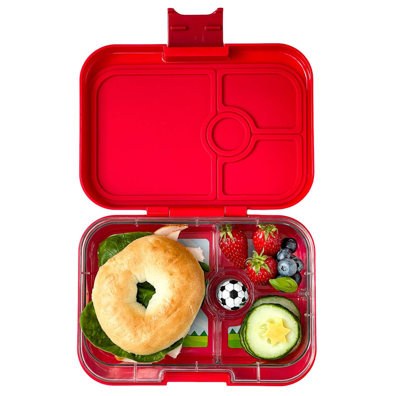 Yumbox Panino- Leakproof Sandwich Friendly Bento Box - Wow Red (Dinosaur)