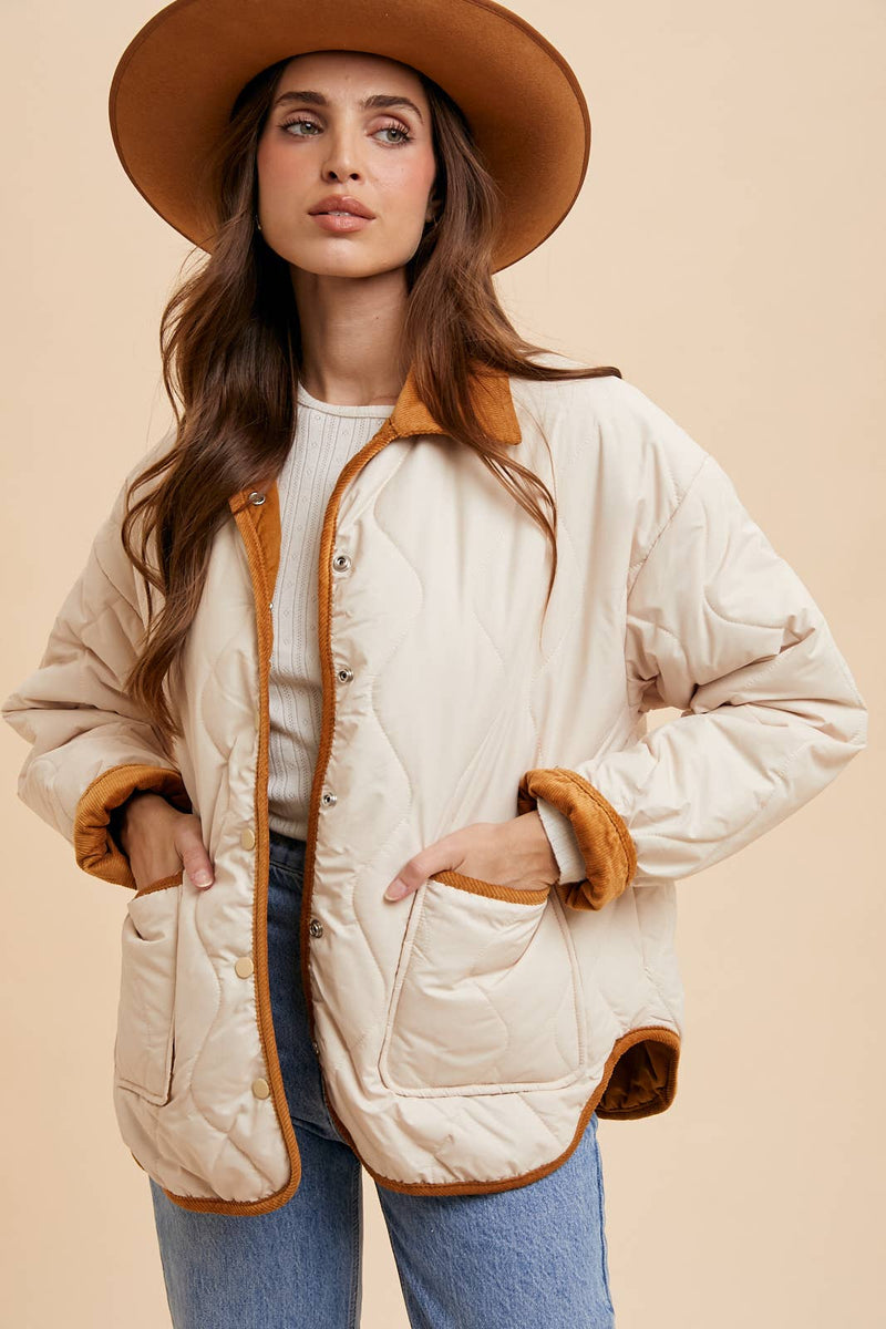 In Loom - REVERSIBLE QUILTED JACKET - Home & Well