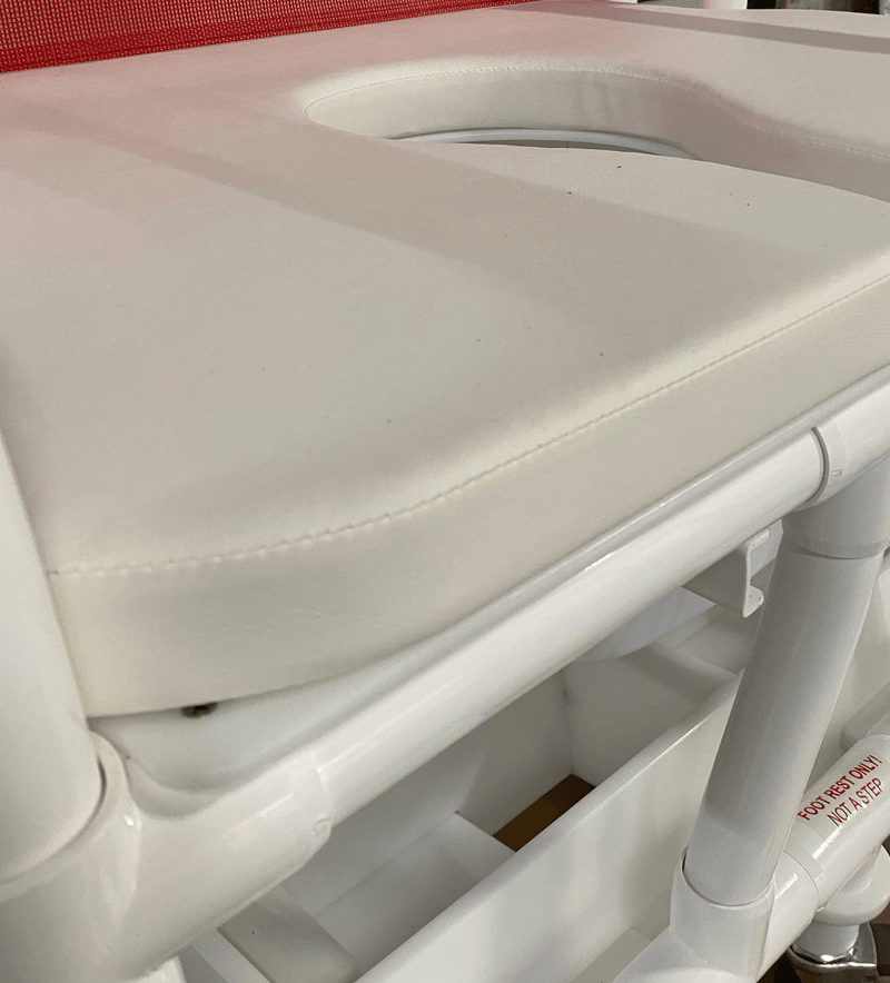 Bariatric Soft Seat Shower Commode with Footrest (700 Series)