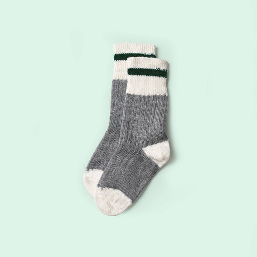 Muttonhead - Kids Mountain Socks  - Hunter Stripe - Home & Well 