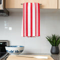 Fabstyles - Fabstyles Broadway Stripe Cotton Kitchen Towels Set of 4 - Home & Well 