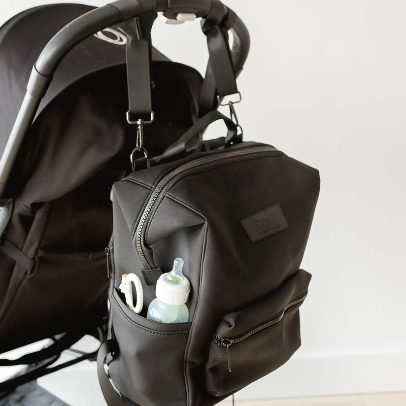 Baby Diaper Backpack | Black | Bag and Bougie