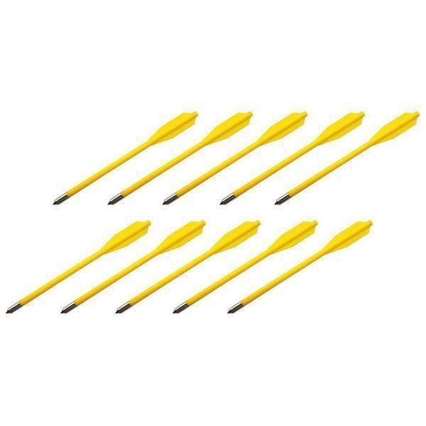 Bolt Crossbow Plastic Bolts With Metal Tips - 12 Pack