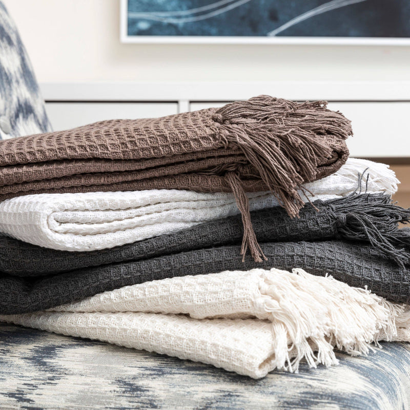 Fabstyles - Fabstyles Honeycomb High Quality Cotton Throw - Home & Well 