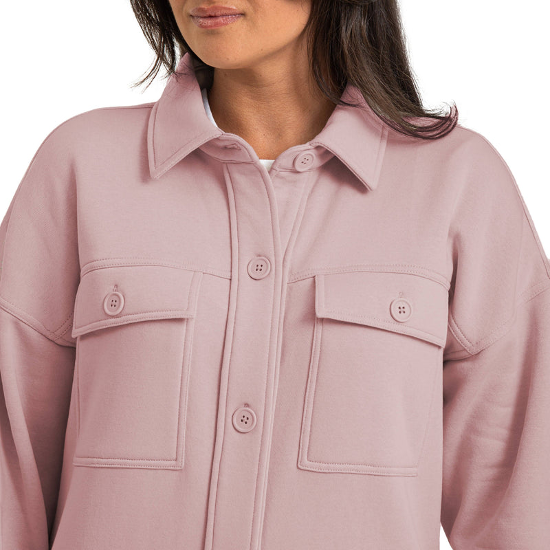 Lazypants - Shacket in pale mauve - Home & Well 