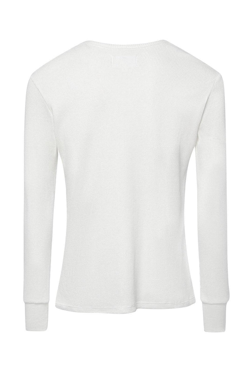 Wolfe Co. Apparel and Goods® - White Straight Hem Waffle Knit - Home & Well 