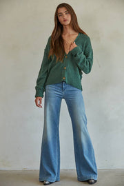 By Together - W1546 | Knit Sweater Button Down Cardigan - Home & Well