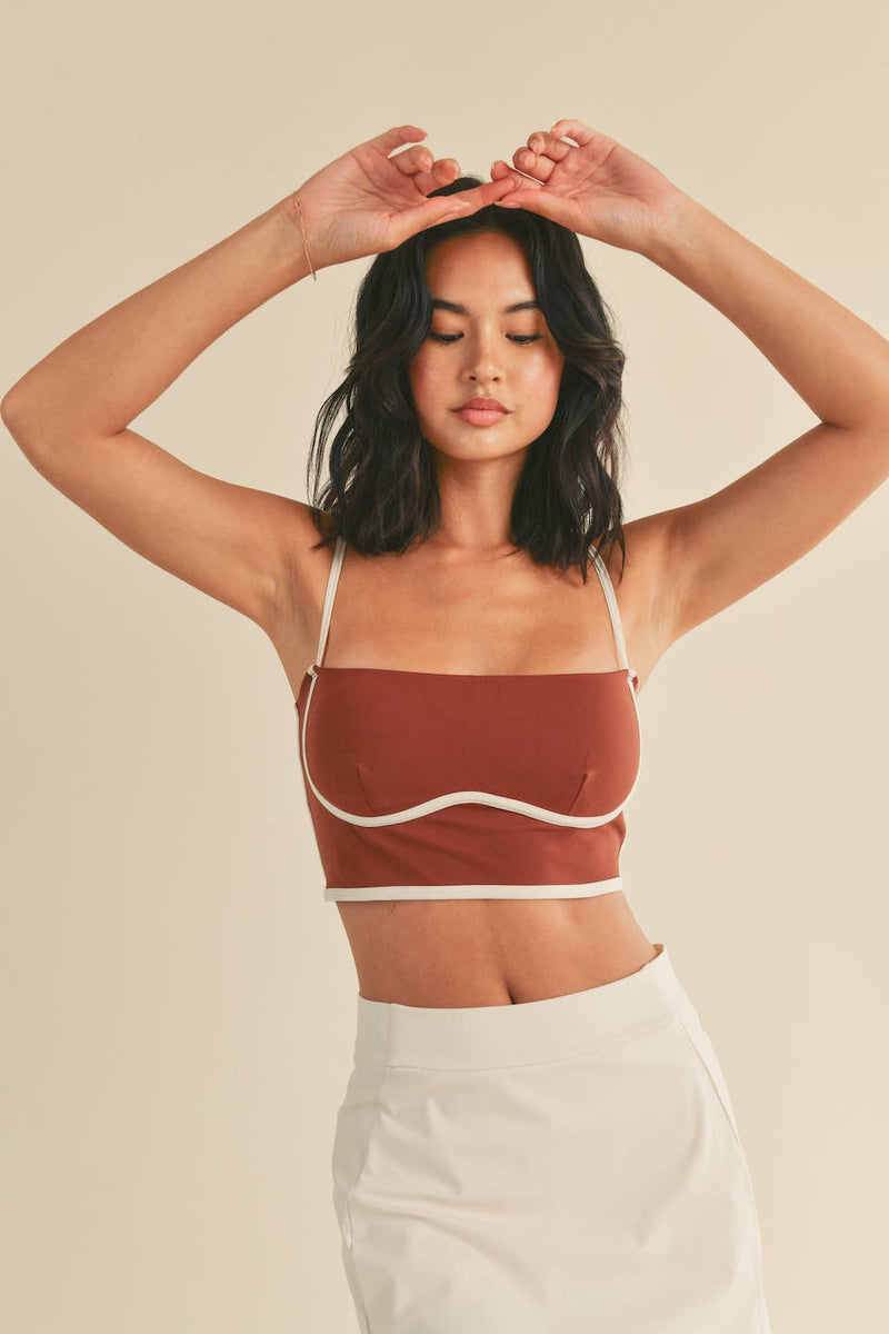 KIMBERLY C - Cinnamon Sculpting Bra Tank - Home & Well 