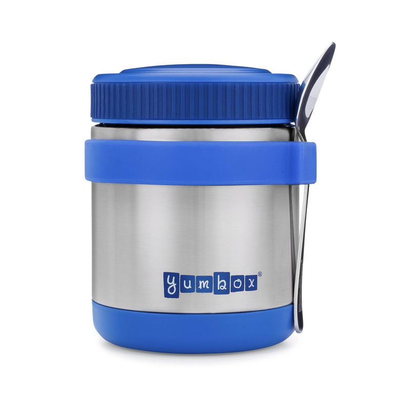 Yumbox - Yumbox Zuppa Insulated Food Jar, 14 oz, Neptune Blue, Spoon