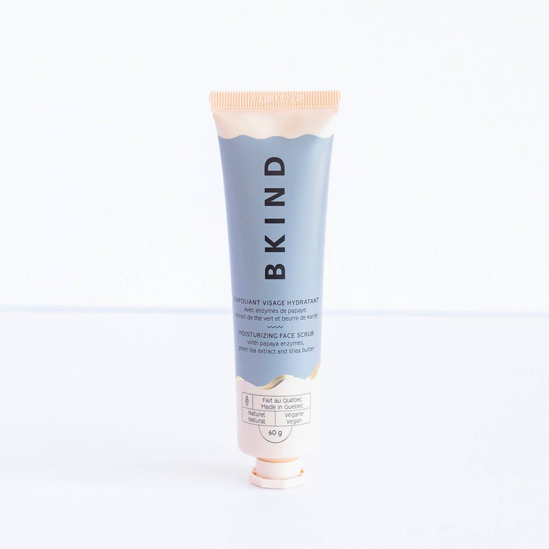 BKIND - Moisturizing Face Scrub - With papaya enzymes & green tea - Home & Well 