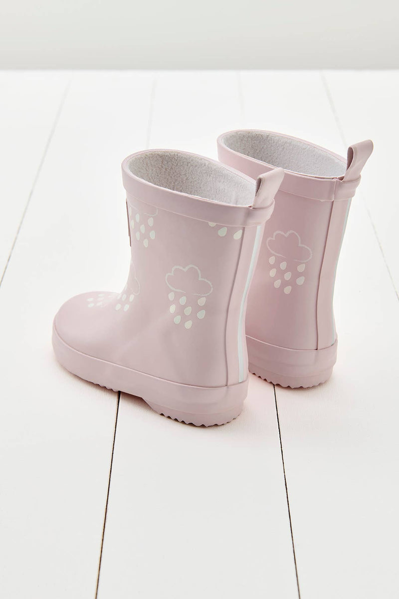 Grass & Air - Little Kids Baby Pink Colour - Revealing Wellies - Home & Well