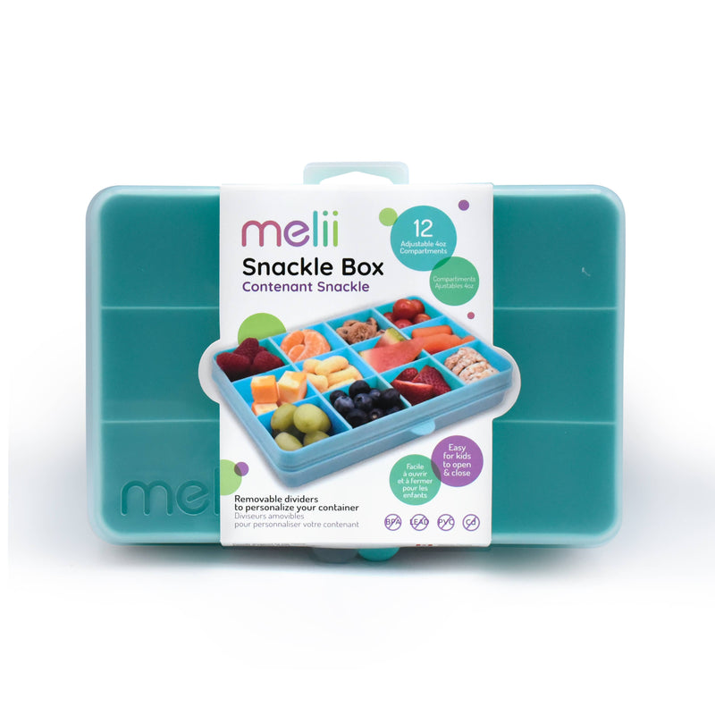 melii - Snackle Box, Divided Snack Container with 12 Compartments