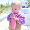 Baby Bliss - Kids Water Bottle - Dusty Blue - Home & Well 