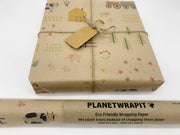 PlanetWrapIt - Farm Day Recycled Kraft Gift Wrapping Paper - Home & Well 