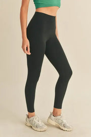 Black Aligned Performance High-Rise Leggings - Home & Well 