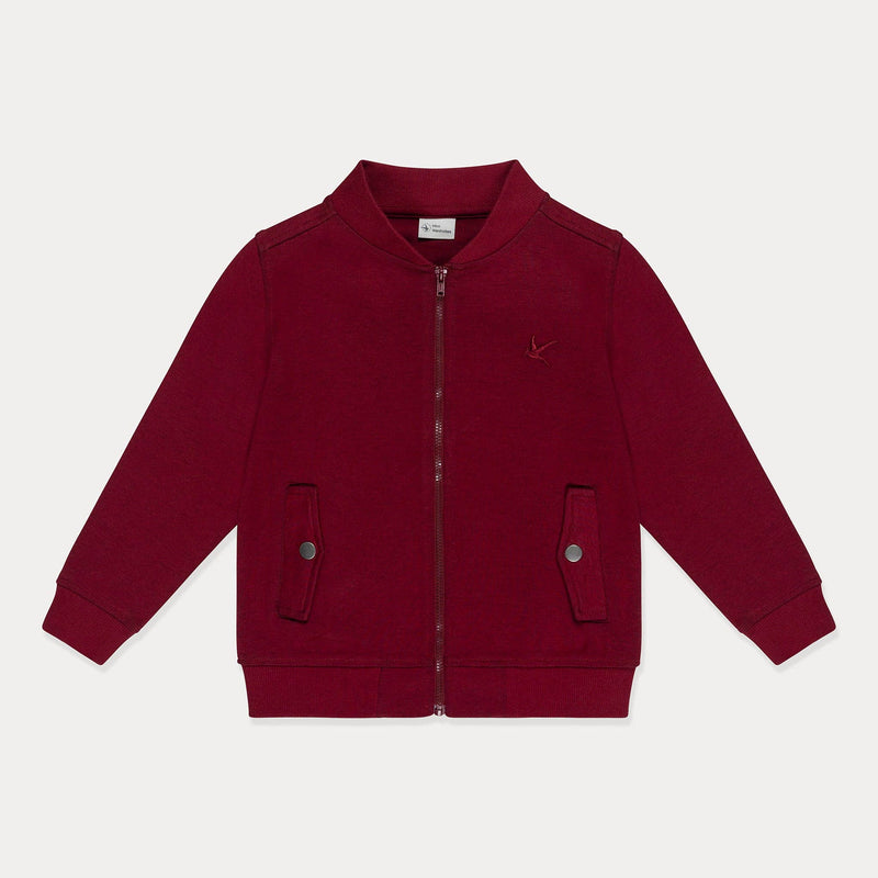 Mini Wardrobes - Toddler Bomber Jacket Kids, Boys Lightweight Fleece Jacket, Cotton