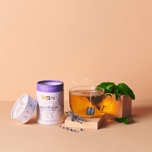 Tease | Wellness Tea Blends + Accessories - Glow & Grow Superfood + Adaptogen Tea Blend | Beauty Support - Home & Well 