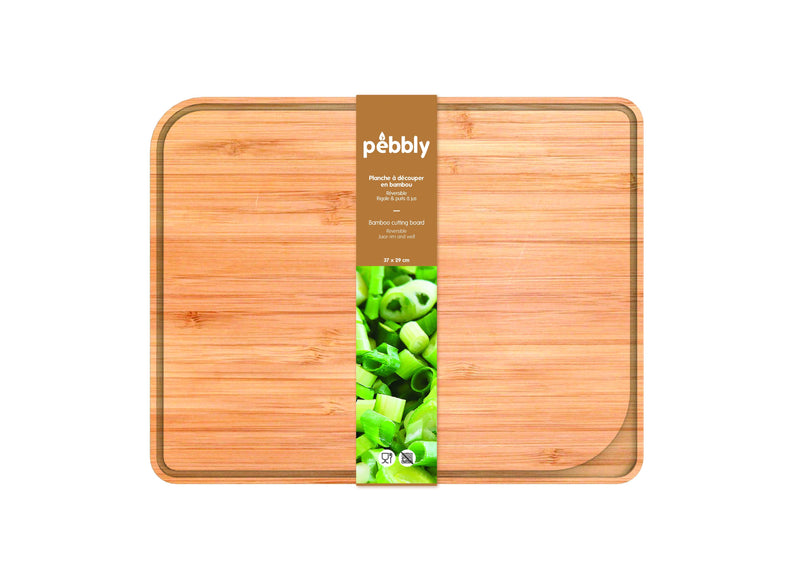 Port Style Enterprises Canada - Pebbly Bamboo Cutting Board Large 15x11" - Home & Well 
