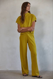 By Together - W1410 | Knit Sweater Wide Leg Pants - Home & Well