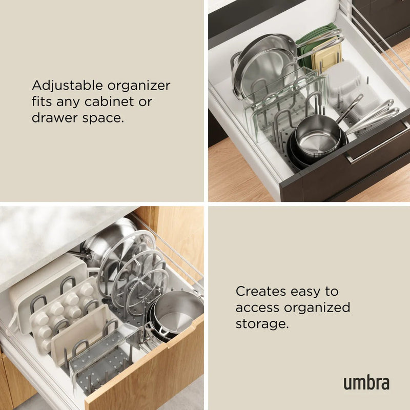 UMBRA Cookware Organizer | Pot and Pan Organizer - Home & Well
