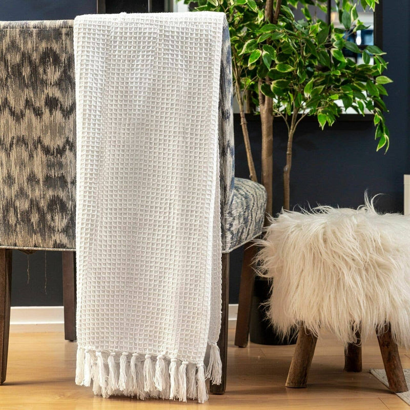 Fabstyles - Fabstyles Honeycomb High Quality Cotton Throw - Home & Well 
