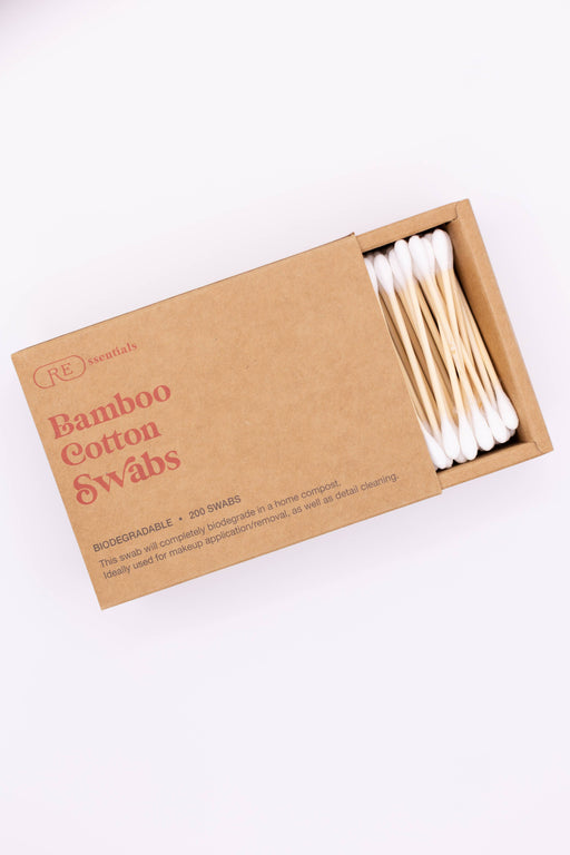 REssentials - Bamboo Cotton Swabs (200 Count) - Home & Well 