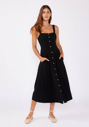 Lovestitch - Square Neck Corset Midi Dress - Home & Well