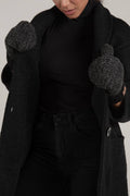 Wolfe Co. Apparel and Goods® - Charcoal Fleece Lined Mitts - Home & Well 