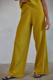 By Together - W1410 | Knit Sweater Wide Leg Pants - Home & Well
