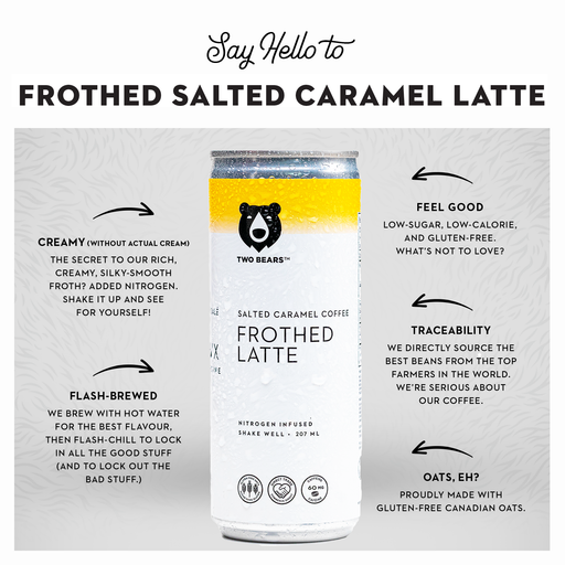 Frothed Salted Caramel Oat Latte - Home & Well 