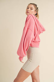 KIMBERLY C - Mineral Wash Zip-Up Hoodie - Home & Well 