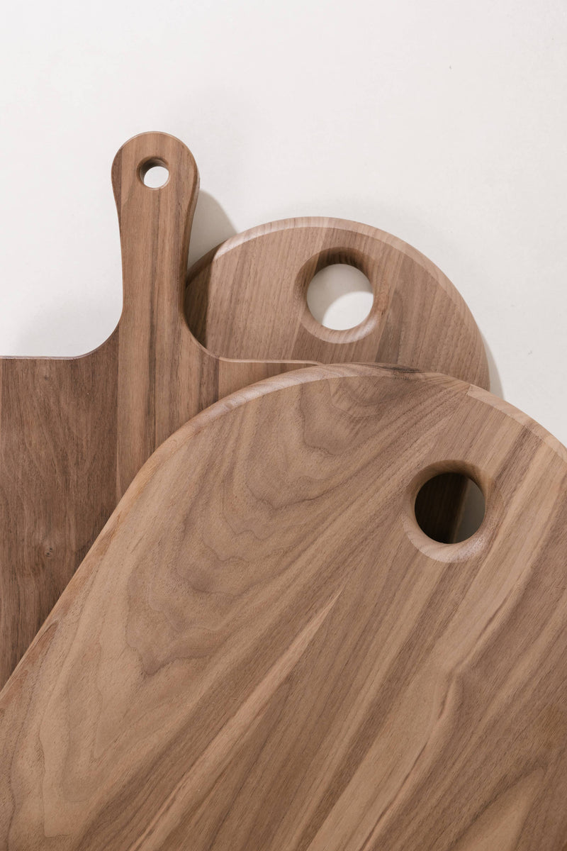 Hudson and Oak - Oval Walnut Cutting Board - Home & Well 