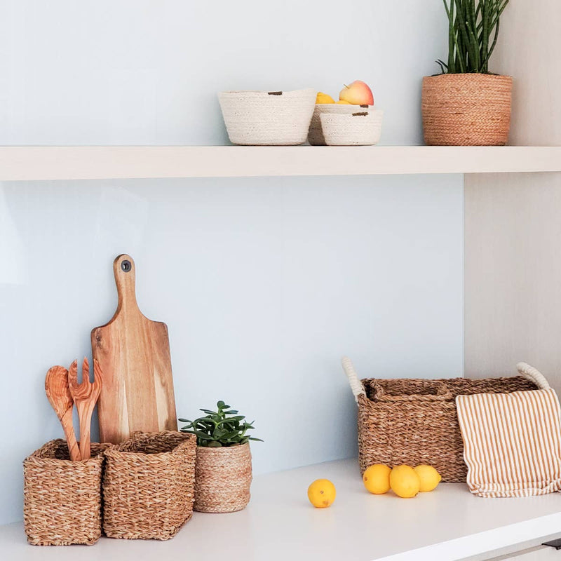KORISSA - Handwoven Wicker Storage Basket • Savar Everything Basket - Home & Well 