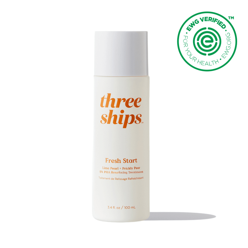 Three Ships - Fresh Start Lime Pearl + Prickly Pear 5% PHA Toner - Home & Well