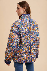 In Loom - QUILTED PUFFER FLORAL JACKET - Home & Well