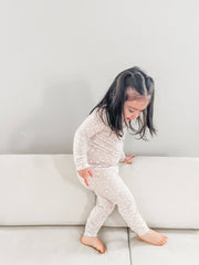 Early Grey - Bamboo 2-Piece Pjs - Beige Woodland - Home & Well 