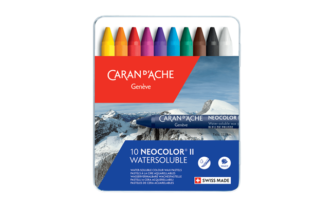Caran d'Ache - Classic Neocolor II Water Soluble Wax Crayon - Tin Box Sets