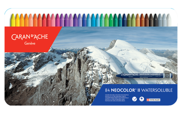 Caran d'Ache - Classic Neocolor II Water Soluble Wax Crayon - Tin Box Sets