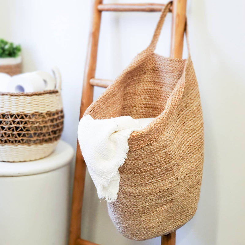 KORISSA - Handwoven Wicker Storage • Kata Wall Storage Basket [L] - Home & Well 