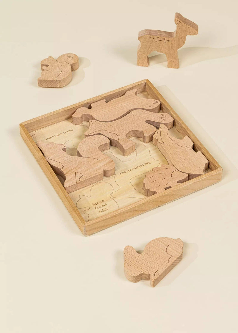 Coco Village - Wooden Balance Puzzle - Forest (8 pcs) - Home & Well