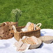 KORISSA - Handwoven Wicker Storage Basket • Savar Everything Basket - Home & Well 