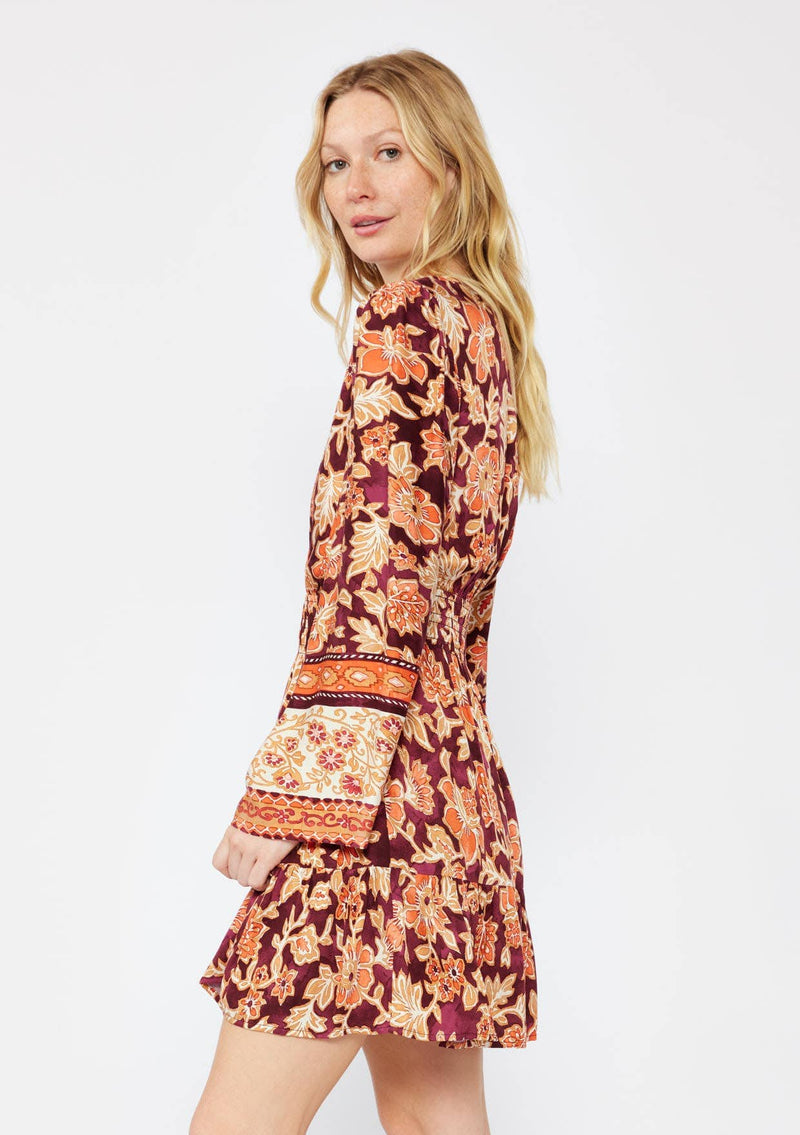 Lovestitch - Bohemian Long Bell Sleeve Mini Dress - Home & Well