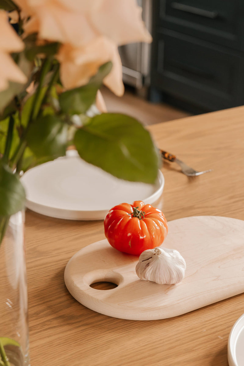 Hudson and Oak - Oval Maple Cutting Board - Home & Well 